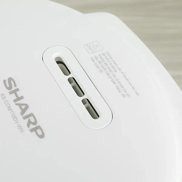 Nồi Cơm Điện Tử Sharp KS-COM110DV-WH 1.1 Lít