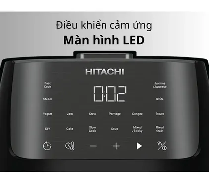 Nồi Cơm Điện Tử Hitachi RZ-S18VN-BK 1.8 Lít 7