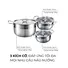 Bộ 3 Nồi Inox 304 Đáy Từ 5 Lớp Daelux DXSP-GS3