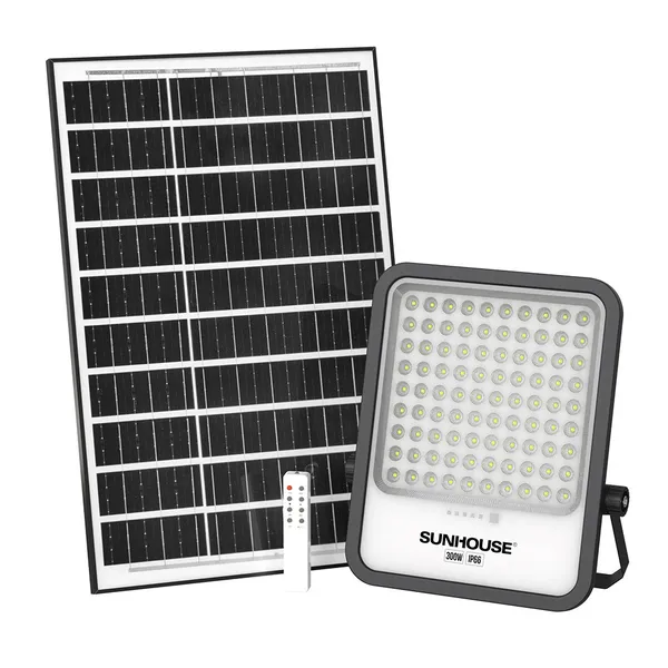 Đèn Pha Năng Lượng Mặt Trời Dùng Ngoài Trời, Sân Vườn Eco Sunhouse SHE-LECPLSE01.300W