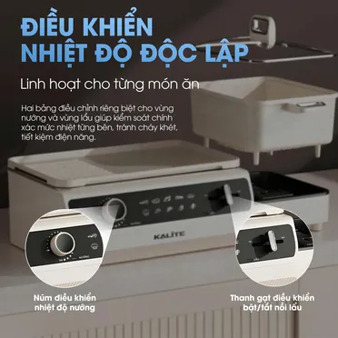 Bếp Lẩu Nướng Đa Năng Kalite KLG555 3
