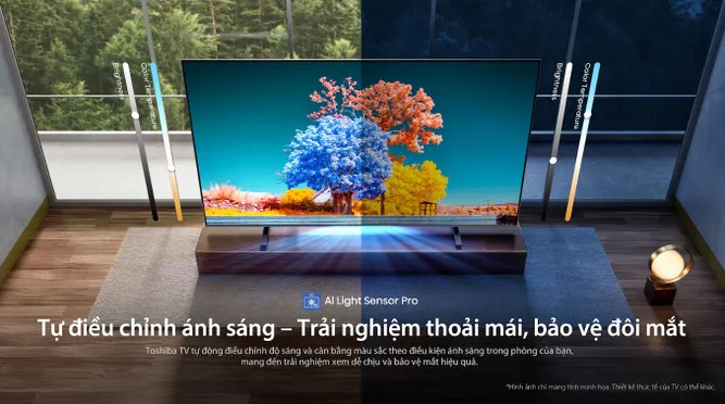 Smart Tivi Mini LED Toshiba AI 4K 75 Inch 75Z770RP 12