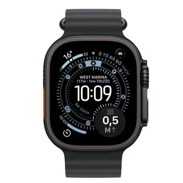 Apple Watch Ultra 3 GPS + Cellular 49mm Black Titanium Case with Black Ocean Band