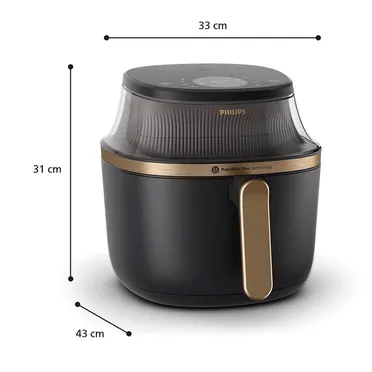Nồi Chiên Không Dầu Philips NA332/00 6.2 Lít 3