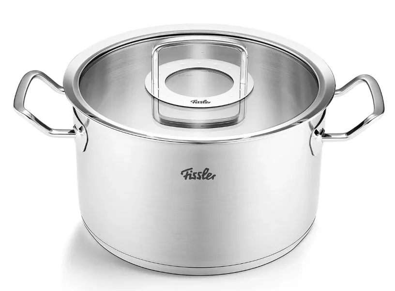 Bộ Nồi Fissler Original Profi 5 Món Nắp Kính Có Quánh