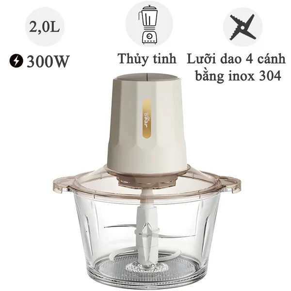 Máy Xay Thịt Bear QSJ-E03B2 2.0 Lít