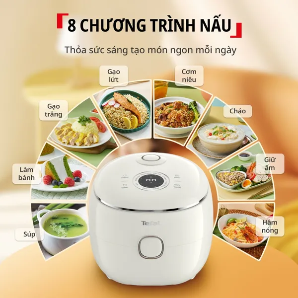 Nồi Cơm Điện Tử Mini Tefal Pop RK535AY0