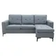 Sofa L (góc trái) Thor Xám đậm