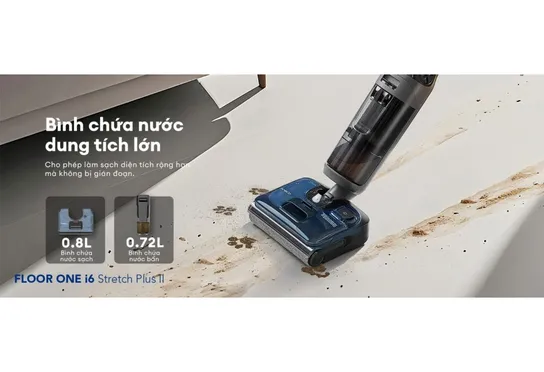 Máy Lau Sàn Hút Bụi Tineco Floor One i6 Stretch Plus II 18