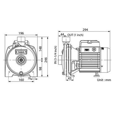 Máy Bơm Nước Ly Tâm Panasonic GP-10HCN1SVN 5