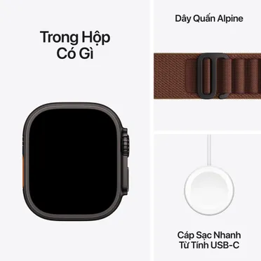 Apple Watch Ultra 4 GPS + Cellular 49mm Viền Titanium Dây Alpine