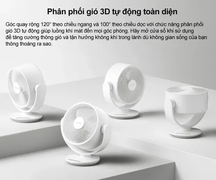 Quạt Tuần Hoàn Để Bàn Xiaomi Smart Desktop Air Circulation Fan EU (BHR9872EU) 7