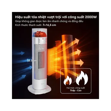 Quạt Sưởi Gốm Fujihome FH3100E 8