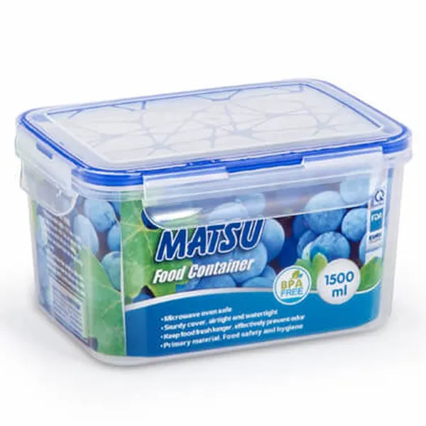Hộp Thực Phẩm Chữ Nhật Matsu Duy Tân 1500ml