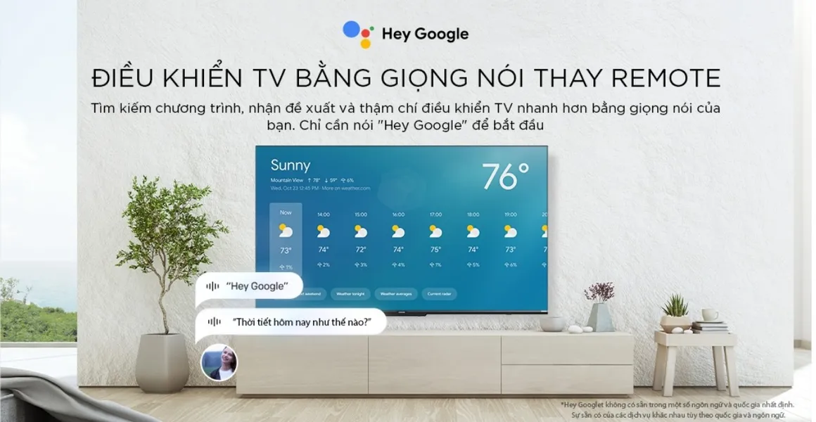 Google Tivi Coocaa 4K 70 Inch 70Y72