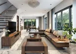 Sofa gỗ chữ L - xu hướng nội thất nhỏ gọn, tinh tế