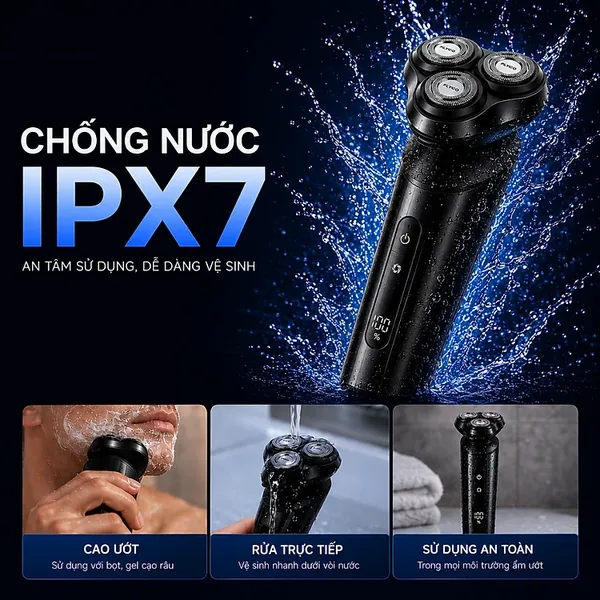 Máy Cạo Râu Điện Flyco FS929VN Màu Đen