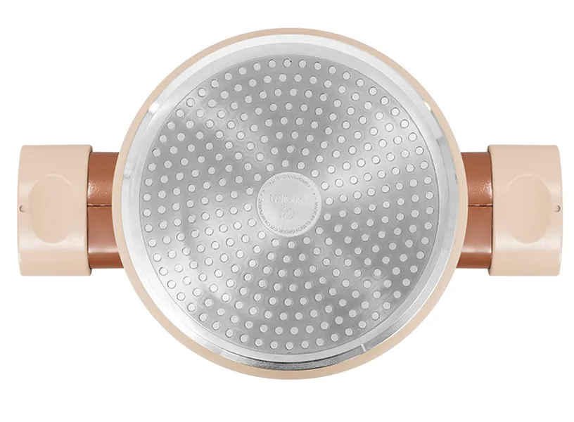 Bộ Nồi Chống Dính Ceramic Elmich Mocha EL5243MC04 Size 18,20,24, Quánh 16cm