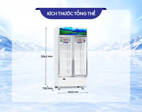 Tủ Mát Sanaky 900 Lít VH-1009HP 1