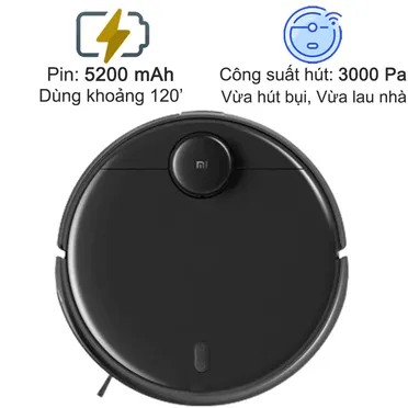 Máy Hút Bụi Xiaomi Robot Vacuum-Mop 2 Pro EU Đen 0