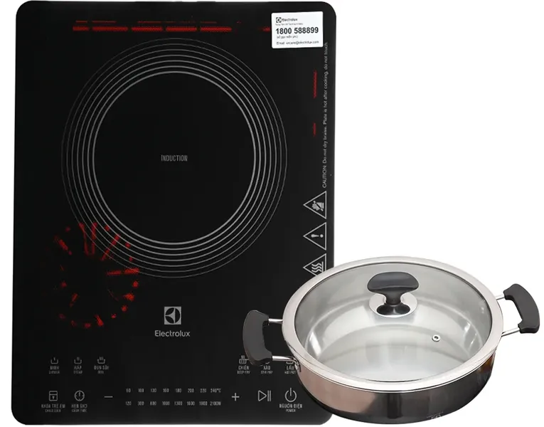 Bếp từ đơn Electrolux ETD42SKR 2100W (Tặng Kèm Nồi)