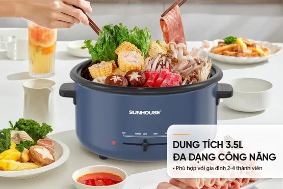 Lẩu Điện Sunhouse SHD4524 3.5 Lít 8