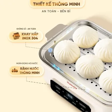Nồi Hấp Điện Đa Năng Masuto MSSteam 14.5 Lít 8