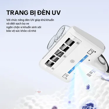 Máy Hút Bụi Đệm Giường Cầm Tay AQUA AQS-CMP105R(W)-VN 4