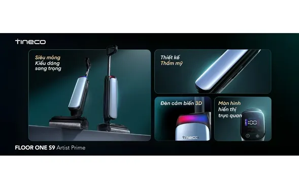 Máy Lau Sàn Hút Bụi Tineco Floor One S9 Artist Prime 6