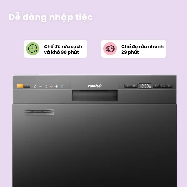 Máy Rửa Chén Comfee CDW-10F60TB
