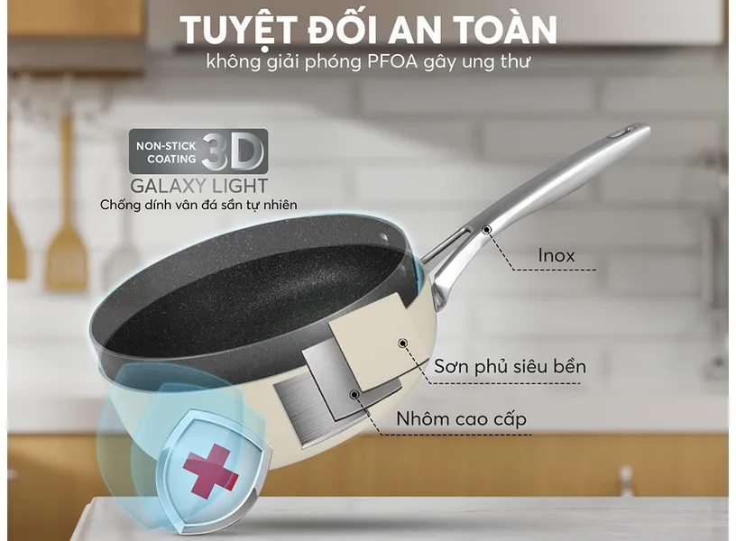 Chảo Chống Dính Full induction Elmich Hera EL8250 Size 20cm