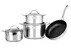 Bộ Nồi Inox 304 Cao Cấp 3 Lớp Liền Đáy Tri-Max 4 Món Size 18-20-26 - Chảo 26cm