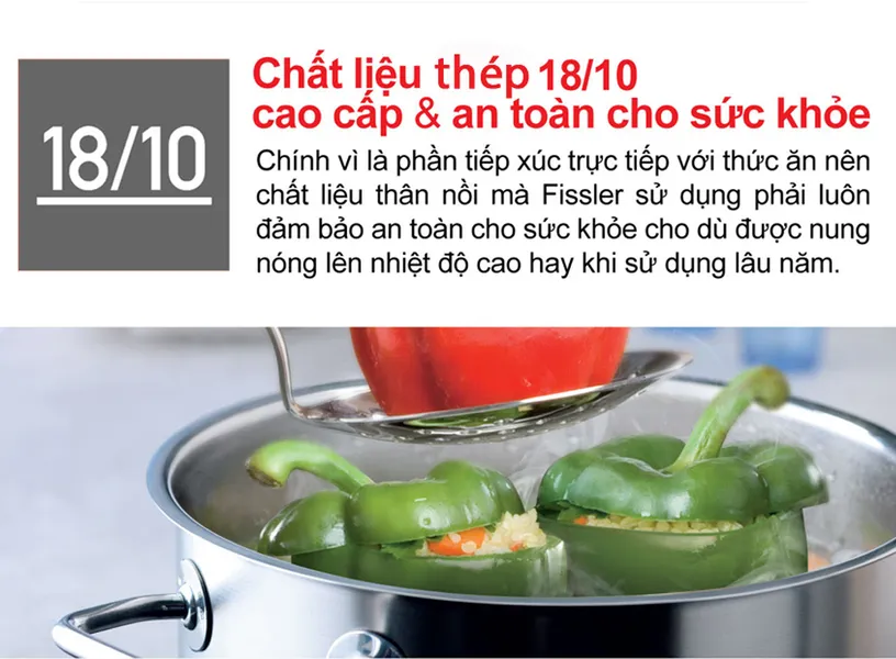 Bộ Nồi Fissler Original Profi 5 Món Có Quánh Và Chảo Tay Cầm - Xuất Xứ Đức