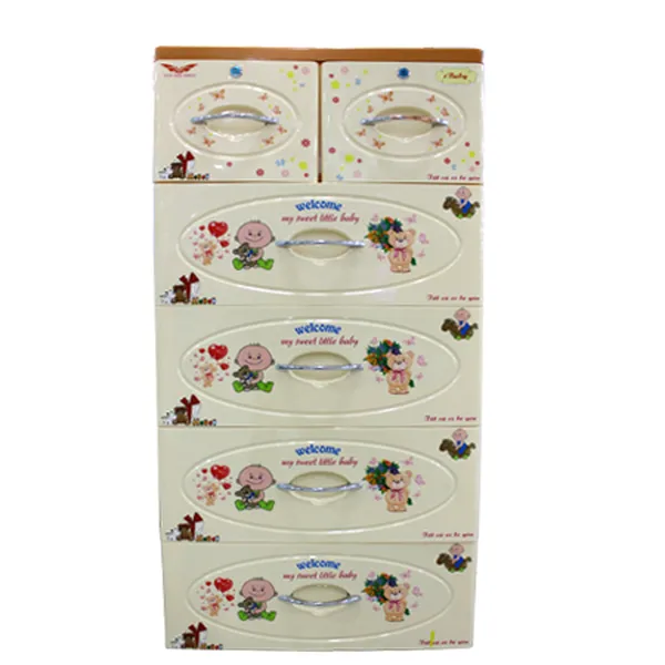 Tủ IBABY 05 Ngăn KN Kem Mới- 6009
