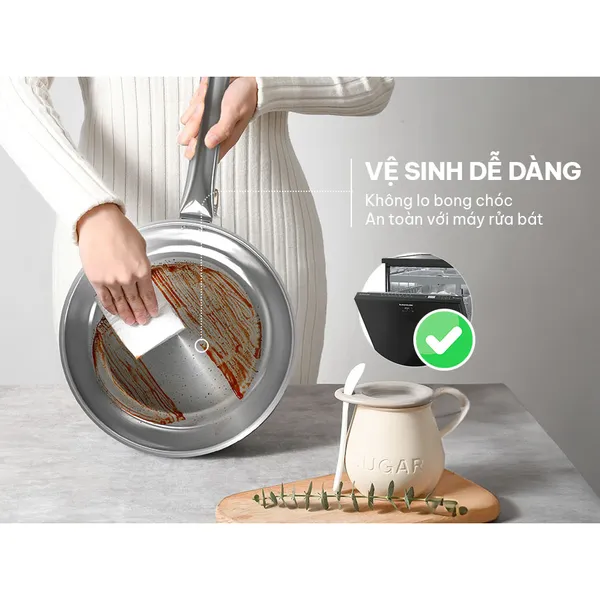 Chảo Inox Đa Lớp Sunhouse IN24M6