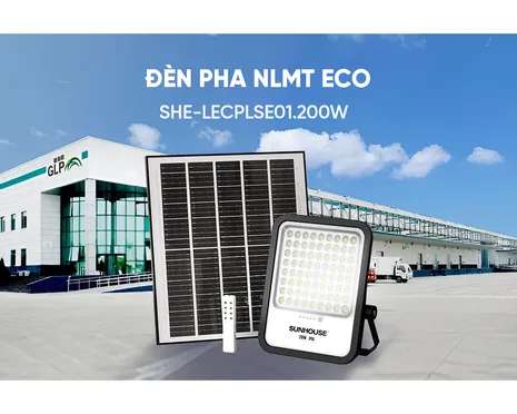 Đèn Pha Năng Lượng Mặt Trời Dùng Ngoài Trời, Sân Vườn Eco Sunhouse SHE-LECPLSE01.200W 6