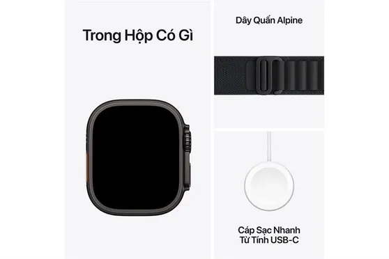 Apple Watch Ultra 3 GPS + Cellular 49mm Black Titanium Case with Black Alpine Loop - Medium 1
