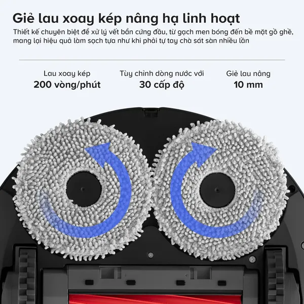 Robot Hút Bụi Roborock Qrevo S Pro Màu Đen