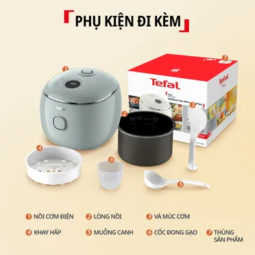 Nồi Cơm Điện Tử Mini Tefal Pop RK5354Y0 3