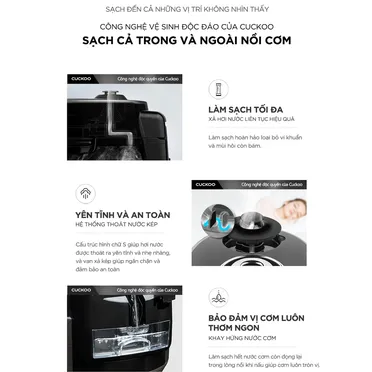 Nồi Cơm Điện Cao Tần Áp Suất Cuckoo CRP-HWF1000F 1.8 Lít - Hàn Quốc 5