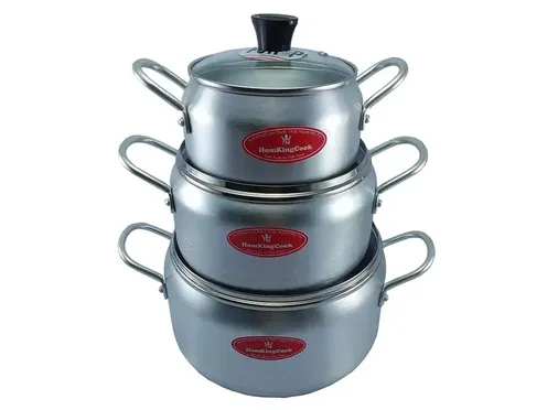 Bộ nồi 3 món King Cook HT06KC 16-20-24 cm