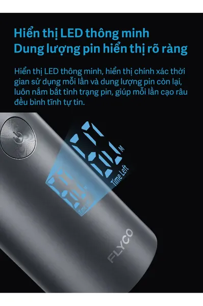 Máy Cạo Râu Điện Flyco FS965VN Màu Đen