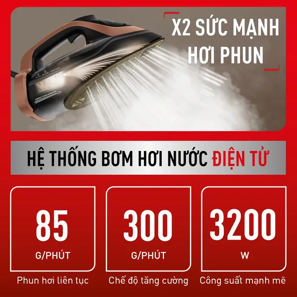 Bàn Ủi Hơi Nước Cao Cấp Tefal Ultimate Power Pro FV9E50E0 - Xuất Xứ Pháp
