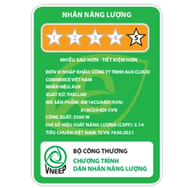 Máy Lạnh AUX Inverter 2 Hp AW18CUA4DI-5VN 6