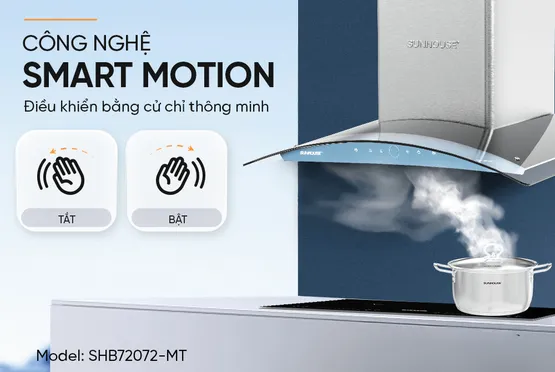 Máy Hút Mùi Kính Cong Sunhouse SHB72072-MT 9