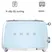 Máy Nướng Bánh Mì SMEG TSF01PBEU - Xanh Nhạt