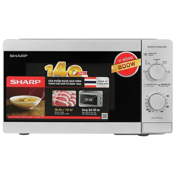 Lò Vi Sóng Sharp R-211TV-SL 21 Lít - Thái Lan