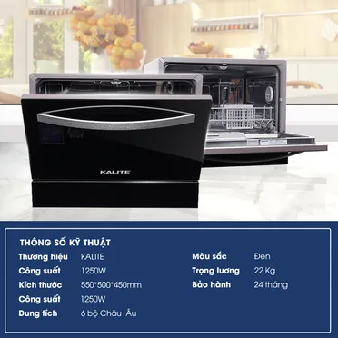 Máy Rửa Bát 6 Bộ Kalite KDW9141 11