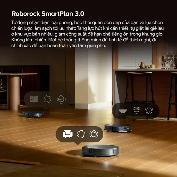 Robot Hút Bụi Roborock Saros 20 Màu Đen