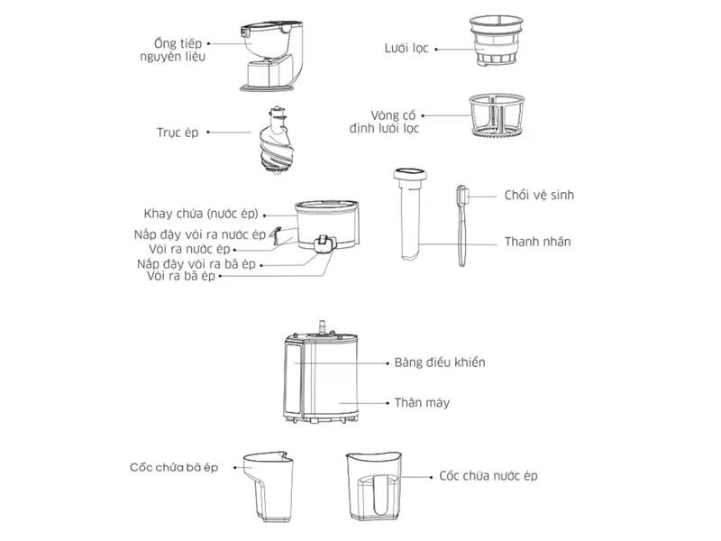 Máy Ép Chậm Kangaroo KG200SJD2